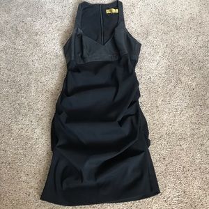 Nicole Miller dress leather top